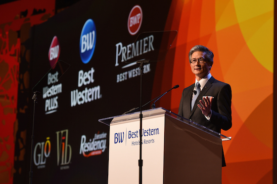 President and CEO David Kong opens Best Western's annual convention in Phoenix