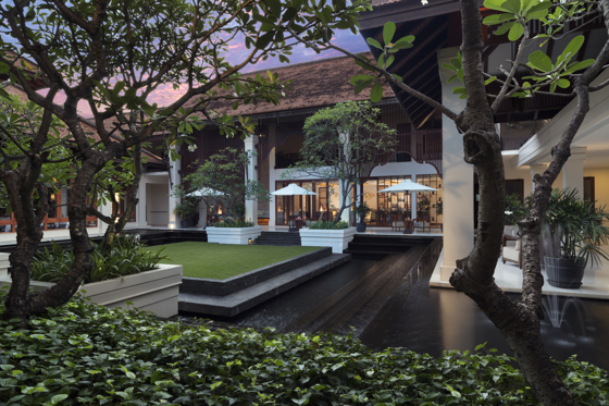The courtyard at Anantara Angkor Resort
