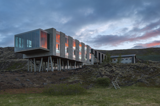 The Ion Adventure in Iceland: “In our process more we like to peel it back, to find out what we don’t need, and use less in materials,” says Tryggvi Thorsteinsson, co-founder of Minarc, an architecture and design firm that focuses on sustainable materials and design. 