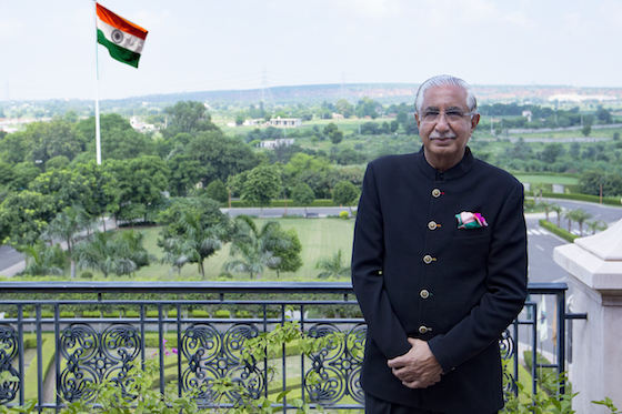 Nakul Anand atop the ITC Grand Bharat in Gurgaon, India: “If anybody asks us what we do, first we are hoteliers, and we must be proud hoteliers… We are professionals, no less than a doctor, an engineer.”