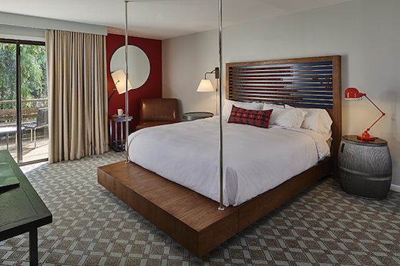 A redesigned guestroom at Chaminade Resort & Spa