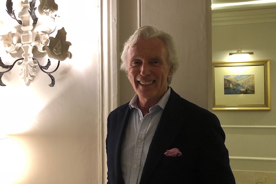 Gordon Campbell Gray at Hotel Phoenicia, Malta, a Campbell Gray Hotel; today he announces a new hotel in Manama, Bahrain.