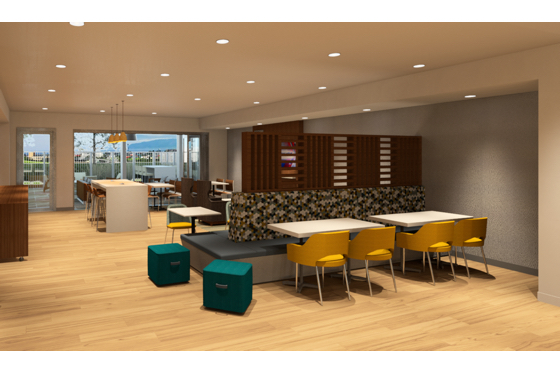 Community room at the new MainStay Suites prototype