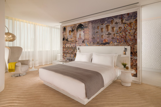 Guestroom at the Mondrian Doha (rendering)