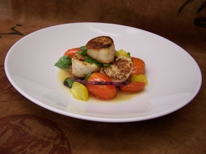 Urbane sea scallops reflect Hyatt's new F&B philosophy.