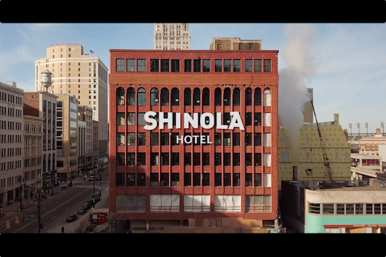 Still from Shinola Detroit's promotional video