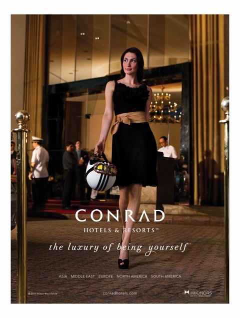 A slice of Conrad's new ad campaign shot in Hong Kong. Image used courtesy of Conrad Hotels & Resorts