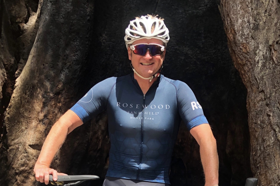 Philip Meyer lets off professional steam by cycling