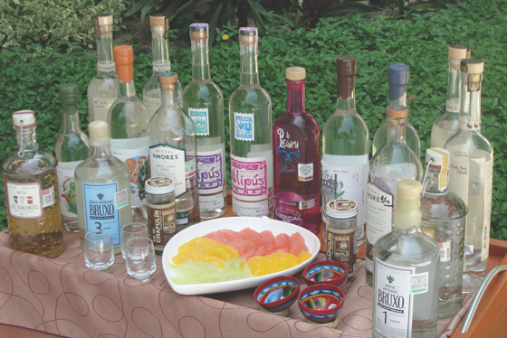 La Nao restaurant at Banyan Tree Cabo Marques offers a beverage cart filled with mezcal varieties guests can sample in a traditional hand-painted “guaje” and paired with citrus fruits and seasoned salt.