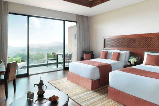 Deluxe guestroom at Anantara Al Jabal Al Akhdar Resort