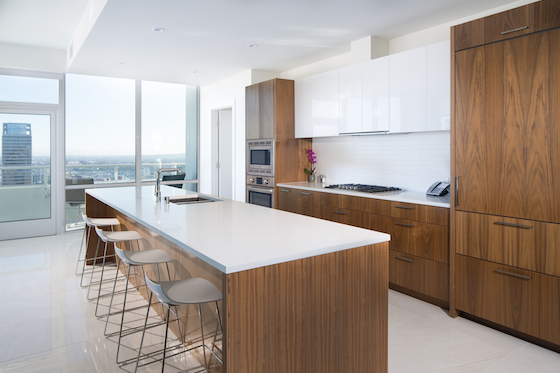 Guest suite kitchens include high-end appliances