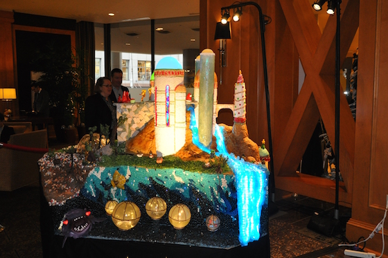 "May the Holidays be with You" is the theme of this year's Gingerbread Village at the Sheraton Seattle. (photos courtesy of Sheraton Seattle)