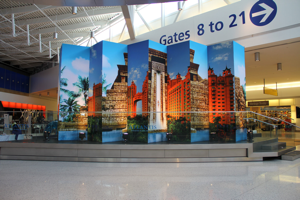Through July 6 Atlantis is operating a mobile experience in the Lower Grandstand at Terminal 5 at John F. Kennedy International Airport in New York City.