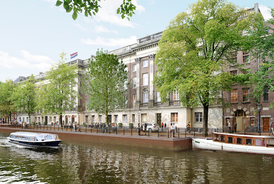 A rendering of the Rosewood Amsterdam