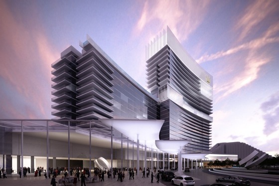 The planned 25-floor, 500-room Crown Towers Perth will be the city’s largest hotel.