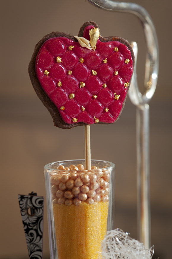 The Poison Apple is a red peppercorn and dark chocolate shortbread. Photos used courtesy of The Langham, London