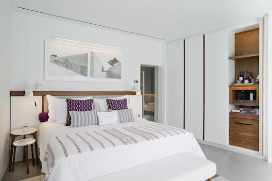 The Grace Santorini in Greece uses beacon technology combined with an app to highlight nearby locations shown in guest room photographs.