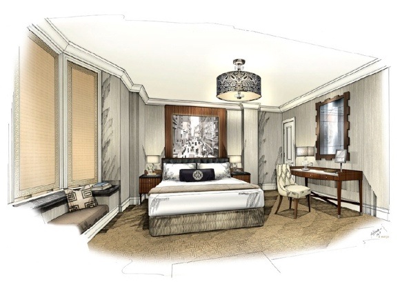 Algonquin guestroom rendering