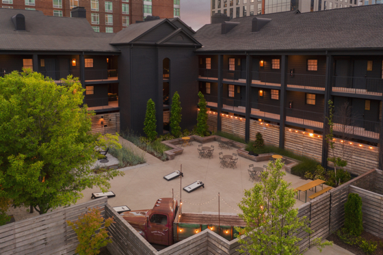 Courtyard at the Bode in Nashville, Tennessee